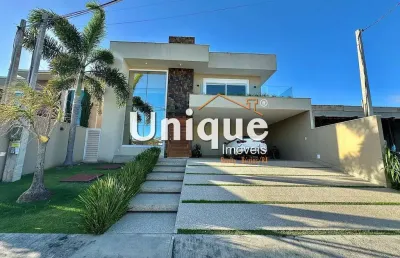Casa duplex com 4 suítes e acabamento de luxo em são pedro.