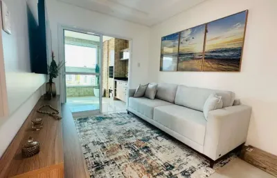 Apartamento alto padrão 2 dormitórios mobiliado pertinho do centro de mongaguá!!!