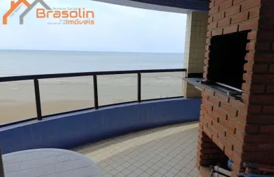 Apartamento frente ao mar à venda, centro mongaguá/sp