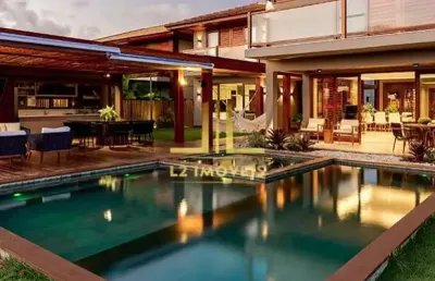 Mansão de luxo - 6 quartos com 5 suítes - praia do forte