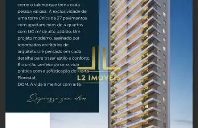 Lançamento - 4/4 com 2 suítes - 130m² - horto florestal