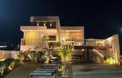 Casa luxuosa - 4 suítes - porteira fechada - alphaville litoral norte 3