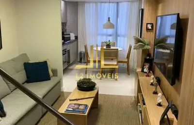 Apartamento triplex - quarto e sala - porteira fechada - nascente - pituba