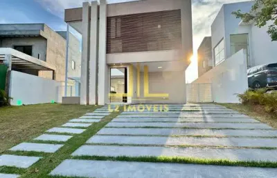 Casa luxuosa - 5 quartos sendo 4 suítes - nascente - alphaville litoral norte 2