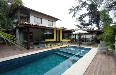 Casa 4 suítes de alto luxo no alto da constância em praia do forte r$ 2.800.000,00