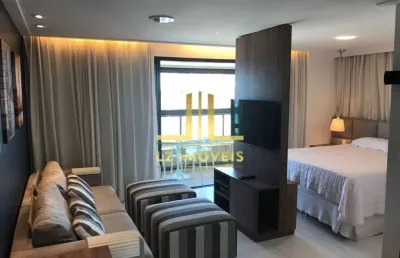 Apartamento studio - nascente vista mar - porteira fechada - federação