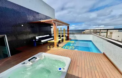 Apartamento cobertura duplex - 4 suítes - porteira fechada -  vista mar - pituba ville