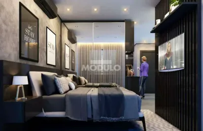 Apartamento à venda, 1 quarto, 1 suíte, saraiva - uberlândia/mg