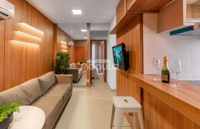 Apartamento à venda, 2 quartos, 1 suíte, 2 vagas, santa mônica - uberlândia/mg