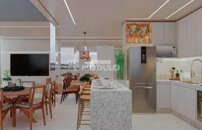 Apartamento à venda, 2 quartos, 1 suíte, 2 vagas, santa mônica - uberlândia/mg