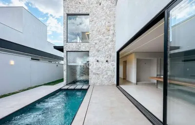 Casa de condomínio à venda, 4 quartos, 3 suítes, 5 vagas, jardim sul - uberlândia/mg