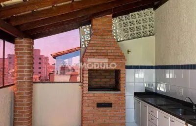 Cobertura duplex à venda, 4 quartos, 2 suítes, 3 vagas, santa mônica - uberlândia/mg