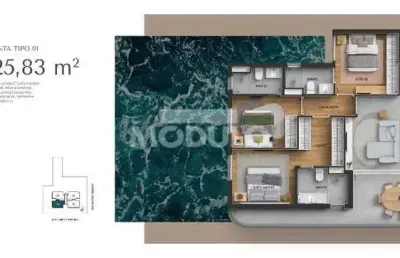Apartamento à venda, 3 quartos, 3 suítes, 2 vagas, lidice - uberlândia/mg