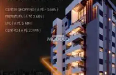 Flat à venda, 1 quarto, 1 suíte, 1 vaga, santa mônica - uberlândia/mg