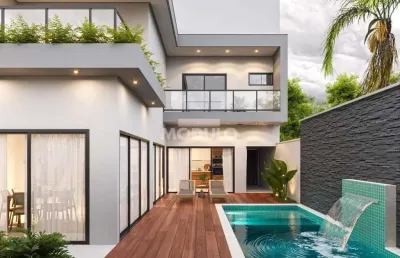 Casa de condomínio à venda, 3 quartos, 3 suítes, 2 vagas, novo mundo - uberlândia/mg