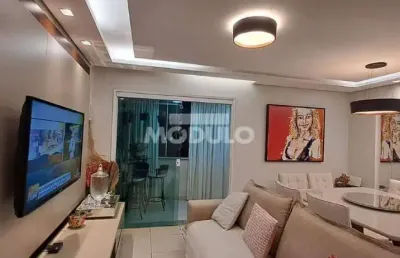 Apartamento à venda, 3 quartos, 2 suítes, 2 vagas, santa mônica - uberlândia/mg