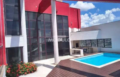 Cobertura duplex à venda, 4 quartos, 4 suítes, 5 vagas, fundinho - uberlândia/mg