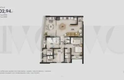 Apartamento à venda, 3 quartos, 2 suítes, 2 vagas, jardim karaiba - uberlândia/mg