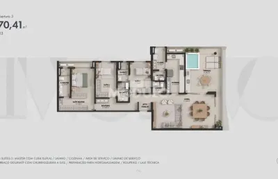 Cobertura à venda, 3 quartos, 3 suítes, 3 vagas, jardim karaiba - uberlândia/mg