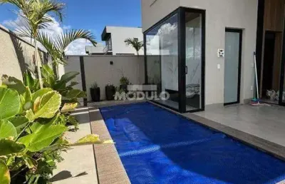 Casa de condomínio à venda, 3 quartos, 3 suítes, 4 vagas, granja marileusa - uberlândia/mg