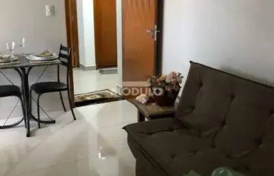 Apartamento mobiliado para locação no bairro santa monica com 2 quartos