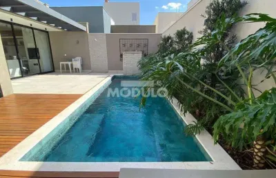 Casa de condomínio à venda, 3 quartos, 3 suítes, 4 vagas, novo mundo - uberlândia/mg