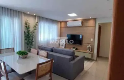 Apartamento mobiliado à venda, 3 quartos, 1 suíte, 2 vagas, presidente roosevelt - uberlândia/mg