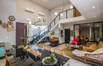 Casa com 6 suítes, 376 m² - condomínio ouro ville - taubaté/sp