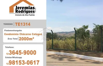 Terreno em condomínio fechado à venda no Chácaras Cataguá, Taubaté 