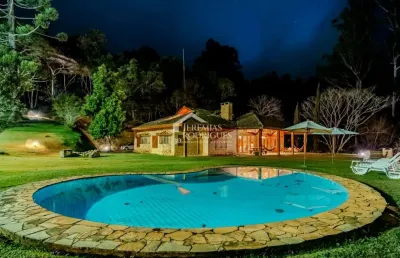 Casa de campo à venda com 5 suítes no bairro reinópolis em santo antônio do pinhal/sp
