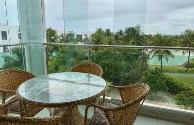 Apartamento 3/4  para locação  anual no ibero praia do forte - 3 quartos, 2 banheiros, infraestrutura completa