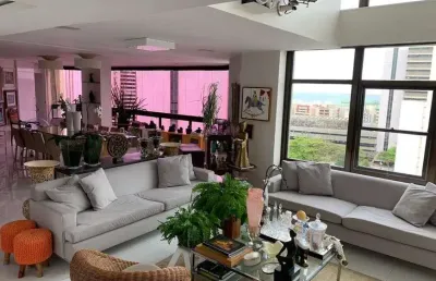Cobertura duplex a venda tem 420 m, 4 suítes, 3 vagas, vista mar em pituba - salvador - ba