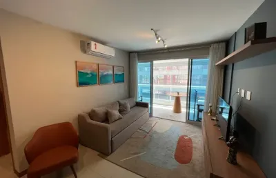 Quarto e sala em jardim armação no edf. wave exclusive mobiliado 02 vagas