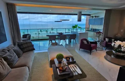 Apartamento de alto luxo no dazur odebrecht  com 4 suítes frente mar