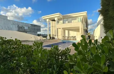 Luxuosa casa em alphaville salvador 2 com 4 suítes porteira fechada