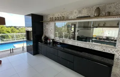 Linda casa em alphaville litoral norte 2 3 suítes piscina mobiliada