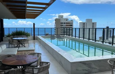 Quarto e sala no blue barra mobiliado oportunidade venda ou aluguel