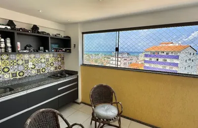 Apartamento de 2 quartos em piatã varanda gourmet vista mar nascente