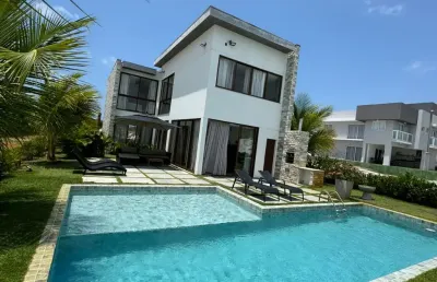 Casa a venda no reserva do sauipe com 4 suites mobiliada em costa do sauipe