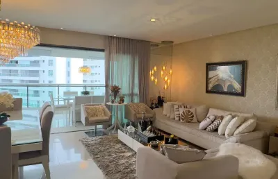 Apartamento a venda no le parc com 4 suites e mobiliado