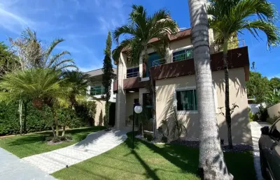 Casa a venda em alphaville litoral norte 1 com 5 quartos mobiliada e energia solar