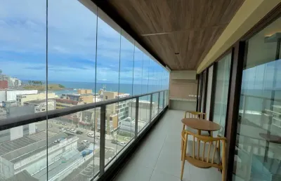 Apartamento a venda no nau barra com 2 quartos vista mar reformado e mobiliado