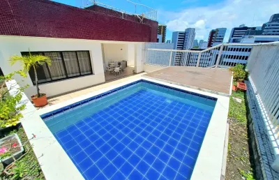 Cobertura a venda na pituba com 4 quartos mobiliada reformada piscina e nascente