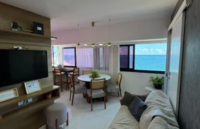 Apartamento a venda no ondina apart hotel com 3 quartos vista mar