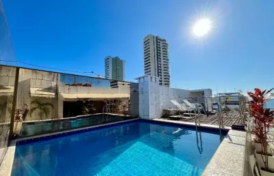 Cobertura a venda no corredor da vitoria com 2 suites piscina e vista mar