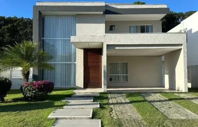Casa a venda em alphaville litoral norte 3 com 4 quartos nova piscina e área gourmet