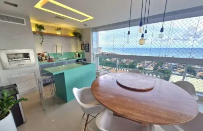 Apartamento a venda em patamares colina a com 2 suites vista mar no paradiso reale