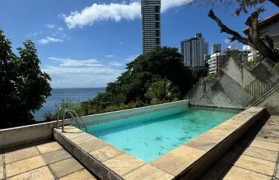 Casa a venda na ladeira da barra com 4 suites piscina e vista mar