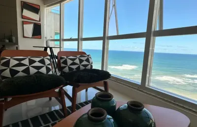 Cobertura a venda no pituba privilege com 2 suites mobiliada e vista mar