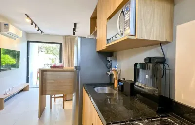 Village a venda em praia do forte com 2 quartos mobiliado e terreo no vila do lago